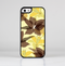 The Yellow and Brown Pastel Flowers Skin-Sert Case for the Apple iPhone 5/5s