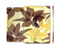 The Yellow and Brown Pastel Flowers Full Body Skin Set for the Apple iPad Mini 2