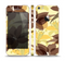 The Yellow and Brown Pastel Flowers Skin Set for the Apple iPhone 5s