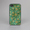 The Yellow and Green Recycle Pattern Skin-Sert Case for the Apple iPhone 4-4s