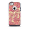 The Yellow and Pink Paisley Floral Skin for the iPhone 5c OtterBox Commuter Case