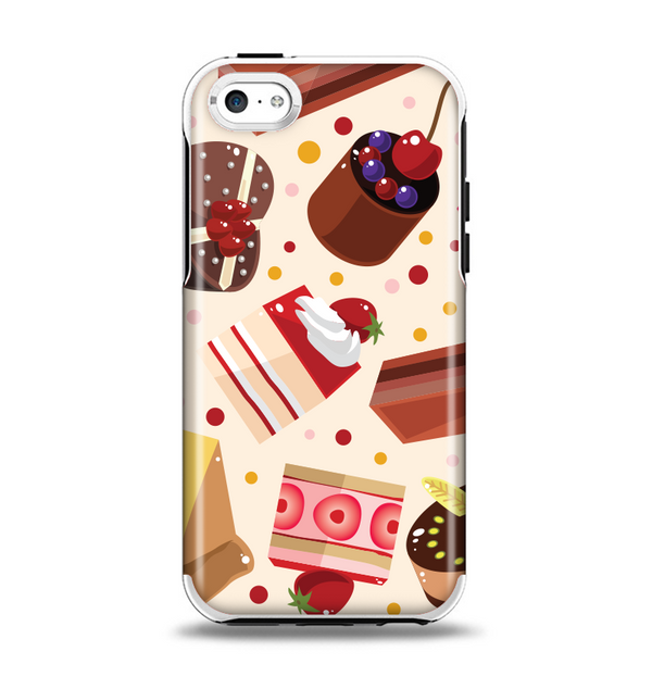 The Yummy Dessert Pattern Apple iPhone 5c Otterbox Symmetry Case Skin Set
