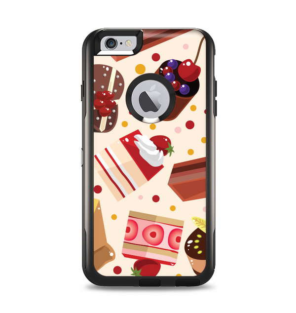 The Yummy Dessert Pattern Apple iPhone 6 Plus Otterbox Commuter Case Skin Set