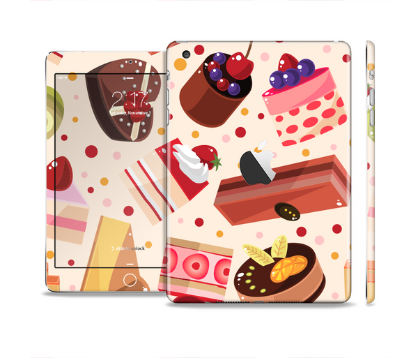 The Yummy Dessert Pattern Full Body Skin Set for the Apple iPad Mini 2