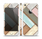 The Zigzag Vintage Wood Planks Skin Set for the Apple iPhone 5