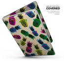 Tropical Cool Retro Pineapples - Skin Decal Wrap Kit Compatible with the Apple MacBook Pro, Pro with Touch Bar or Air (11", 12", 13", 15" & 16" - All Versions Available)