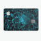 Turquoise and Black Geometric Triangles - Premium Protective Decal Skin-Kit for the Apple Credit Card