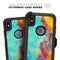 Vibrant Colored Messy Painted Canvas - Skin Kit for the iPhone OtterBox Cases