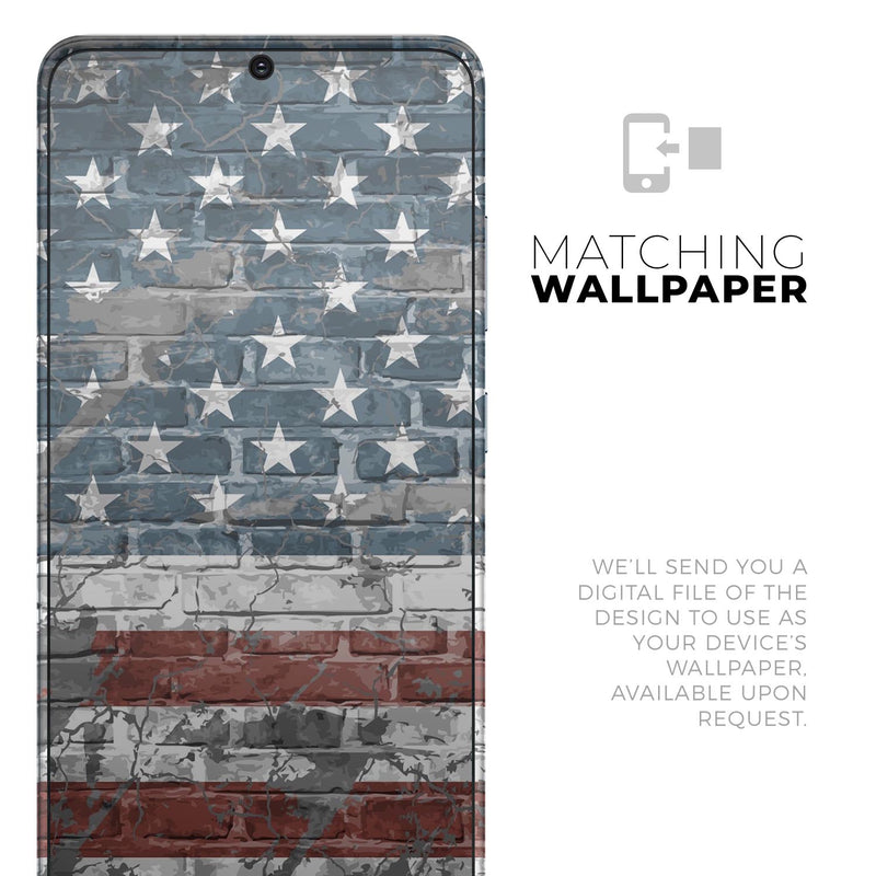 Vintage USA Flag - Skin-Kit for the Samsung Galaxy S-Series S20, S20 Plus, S20 Ultra , S10 & others (All Galaxy Devices Available)