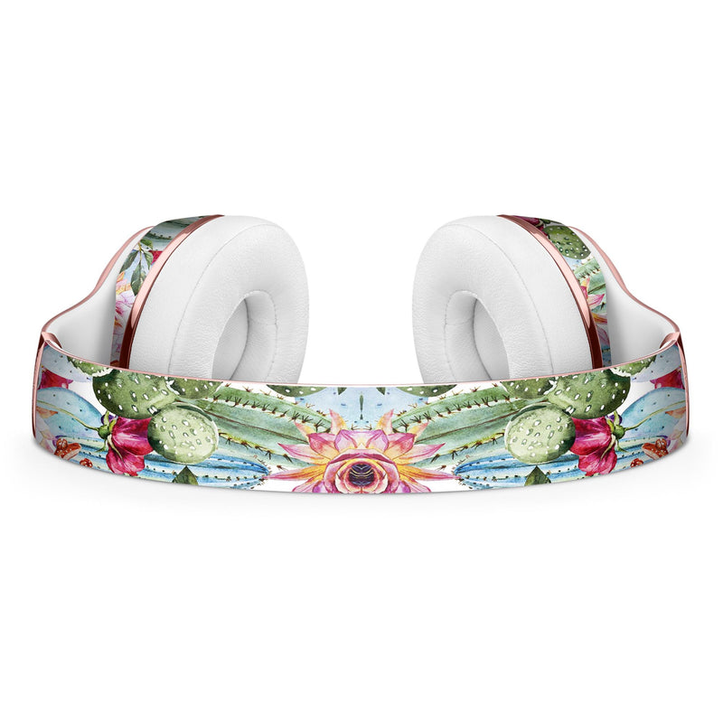 Vintage Watercolor Cactus Bloom Full-Body Skin Kit for the Beats by Dre Solo 3 Wireless Headphones