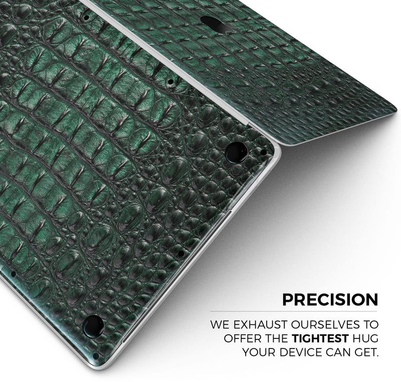 Vivid Green Crocodile Skin - Skin Decal Wrap Kit Compatible with the Apple MacBook Pro, Pro with Touch Bar or Air (11", 12", 13", 15" & 16" - All Versions Available)