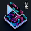 Vivid Abstract Hot Pink and Turquoise Pineapple UV Germicidal Sanitizing Sterilizing Wireless Smart Phone Screen Cleaner + Charging Station