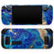 Vivid Blue Gold Acrylic // Full Body Skin Decal Wrap Kit for the Steam Deck handheld gaming computer