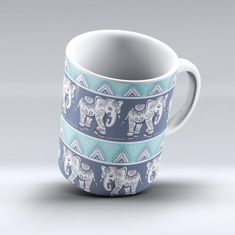 The-Walking-Sacred-Elephant-Pattern-ink-fuzed-Ceramic-Coffee-Mug