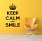 Keep Calm And Smile 3 Wall Decal