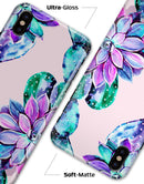 Watercolor Cactus Succulent Bloom V15 - iPhone X Clipit Case