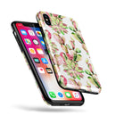 Watercolor Cactus Succulent Bloom V2 - iPhone X Swappable Hybrid Case