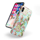 Watercolor Cactus Succulent Bloom V4 - iPhone X Swappable Hybrid Case