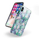 Watercolor Cactus Succulent Bloom V9 - iPhone X Swappable Hybrid Case