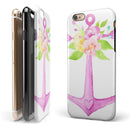 Watercolor Floral Anchor Sprout iPhone 6/6s or 6/6s Plus 2-Piece Hybrid INK-Fuzed Case