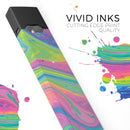 Skin Decal Kit for the Pax JUUL - Watercolor Neon Color Fusion V3