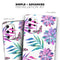 Watercolor Succulent Bloom V17 - Skin-Kit for the Samsung Galaxy S-Series S20, S20 Plus, S20 Ultra , S10 & others (All Galaxy Devices Available)