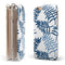 Whispy Leaves of Blue iPhone 6/6s or 6/6s Plus 2-Piece Hybrid INK-Fuzed Case