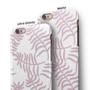 Whispy Leaves of Pink iPhone 6/6s or 6/6s Plus 2-Piece Hybrid INK-Fuzed Case