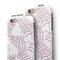 Whispy Leaves of Pink iPhone 6/6s or 6/6s Plus 2-Piece Hybrid INK-Fuzed Case