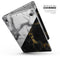 White-Black Marble & Digital Gold Foil V1- Skin Decal Wrap Kit Compatible with the Apple MacBook Pro, Pro with Touch Bar or Air (11", 12", 13", 15" & 16" - All Versions Available)