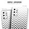 White & Gradient Sharp Chevron - Skin-Kit for the Samsung Galaxy S-Series S20, S20 Plus, S20 Ultra , S10 & others (All Galaxy Devices Available)