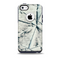 White Cracked Woven Texture Skin for the iPhone 5c OtterBox Commuter Case