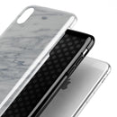 White & Grey Marble Surface V2 - iPhone X Swappable Hybrid Case