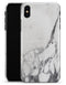 White & Grey Marble Surface V3 - iPhone X Clipit Case