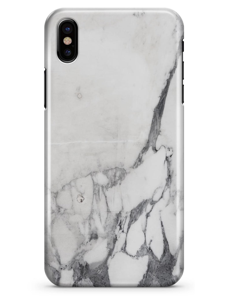 White & Grey Marble Surface V3 - iPhone X Clipit Case