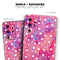 White Polka Dots Over Pink Watercolor Grunge - Skin-Kit for the Samsung Galaxy S-Series S20, S20 Plus, S20 Ultra , S10 & others (All Galaxy Devices Available)