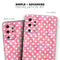 White Polka Dots over Pink Watercolor - Skin-Kit for the Samsung Galaxy S-Series S20, S20 Plus, S20 Ultra , S10 & others (All Galaxy Devices Available)