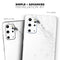 White and Black Marble Surface - Skin-Kit for the Samsung Galaxy S-Series S20, S20 Plus, S20 Ultra , S10 & others (All Galaxy Devices Available)