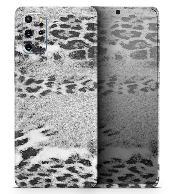 White and Black Real Leopard Print - Skin-Kit for the Samsung Galaxy S-Series S20, S20 Plus, S20 Ultra , S10 & others (All Galaxy Devices Available)