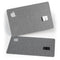 White and Gray Scratched Fabric Surface - Premium Protective Decal Skin-Kit for the Apple Credit Card