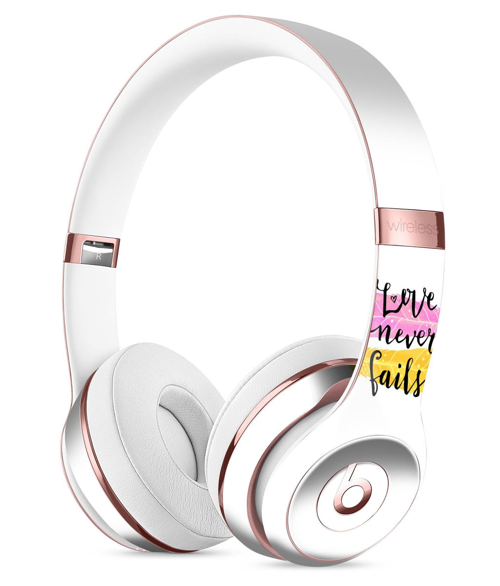 Yellow and Pink Love Never Fails Full-Body Skin Kit for the Beats
