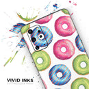Yummy Colored Donut Galore - Skin-Kit for the Samsung Galaxy S-Series S20, S20 Plus, S20 Ultra , S10 & others (All Galaxy Devices Available)