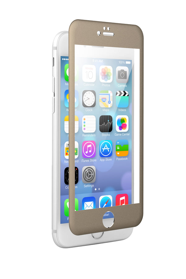 NEW! The Gold-Metal Beveled Apple iPhone 6/6s zNitro FUZION Glass Screen Protector