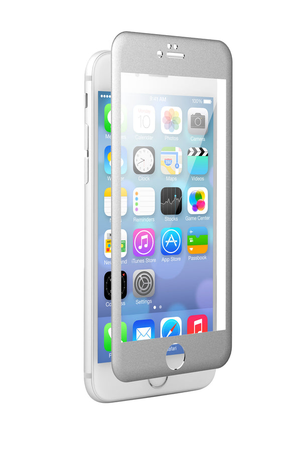 NEW! The Silver-Metal Beveled Apple iPhone 6/6s zNitro FUZION Glass Screen Protector