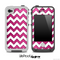 Pink Stamped and White Chevron Pattern for the iPhone 5 or 4/4s LifeProof Case
