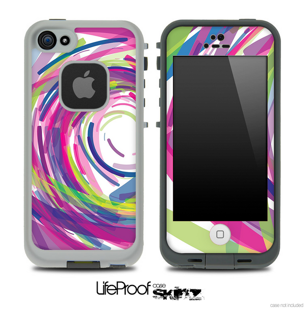 Abstract Color Brushes V2 Skin for the iPhone 5 or 4/4s LifeProof Case