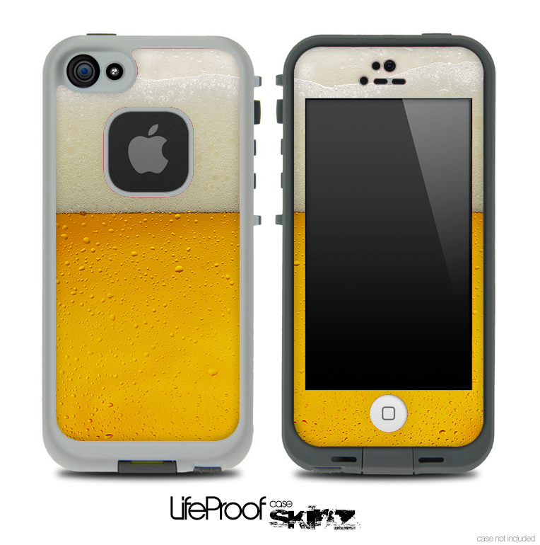 Cold Beer Skin for the iPhone 5 or 4/4s LifeProof Case