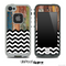 Mixed Aged Color Wood and Chevron Pattern Skin for the iPhone 5 or 4/4s LifeProof Case
