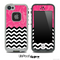 Mixed Pink Laced Floral and Chevron Pattern Skin for the iPhone 5 or 4/4s LifeProof Case