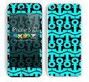 Anchor Bundle Collage Turquoise and Black Skin For The iPhone 5c